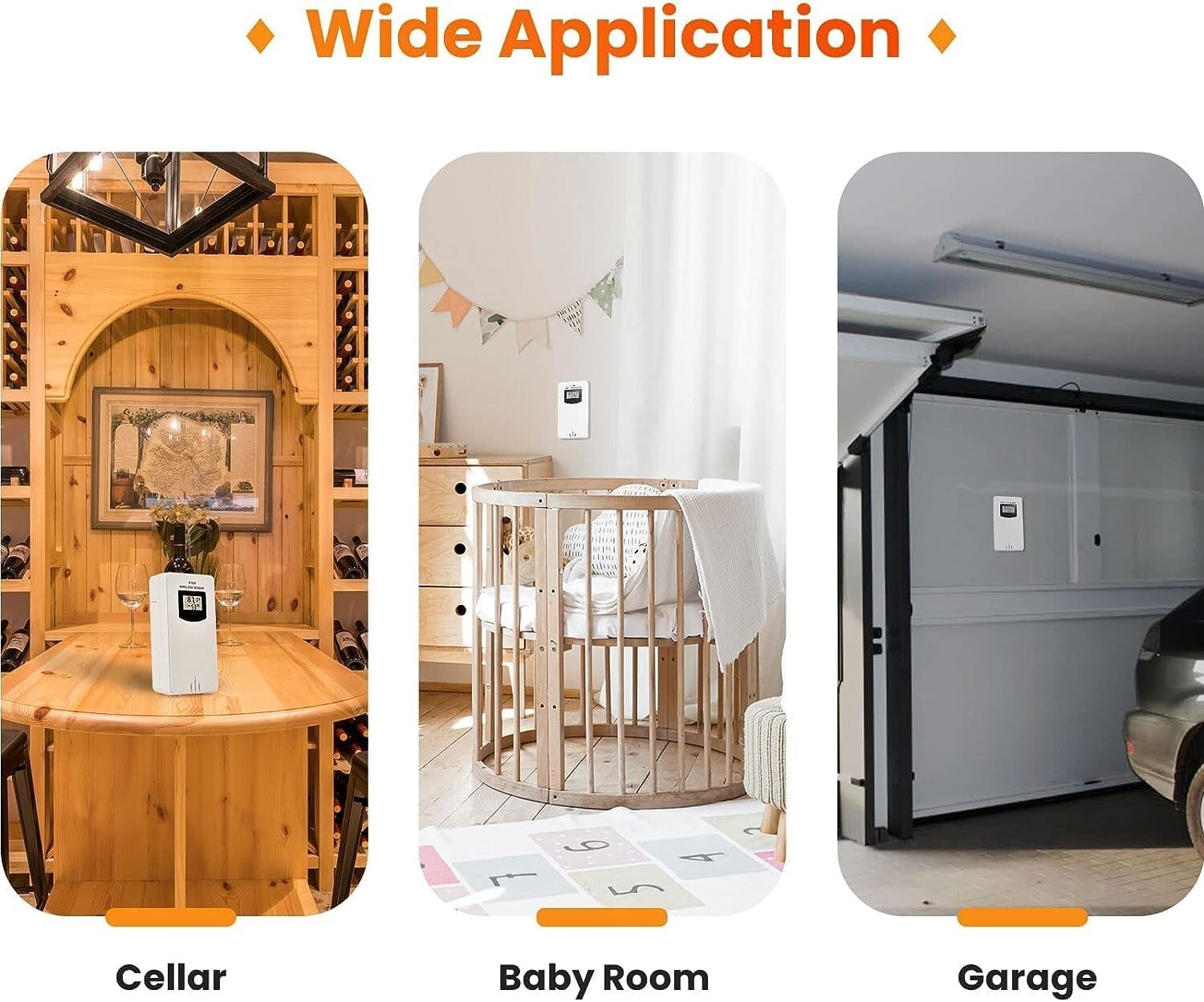 High Precision Indoor Outdoor Weather Station with Multiple Sensors for Home Use