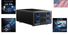Load image into Gallery viewer, High-Speed Aluminum Dual Bay Drive Enclosure with Silent Cooling &amp; Expansion