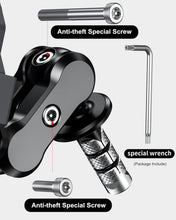 Load image into Gallery viewer, Vibration Dampener Anti-Theft Motorcycle Phone Mount for 5.4''-7.2'' Smartphones