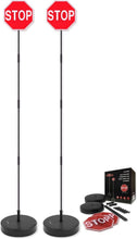 Load image into Gallery viewer, 2 Pack Garage Parking Marker with 7" LED Stop Sign - Adjustable Car Guide Aid