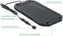 Load image into Gallery viewer, Waterproof Solar Battery Maintainer - 12V Charger for Cars, Trucks &amp; Marine
