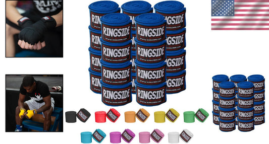 Durable Cotton Blend Boxing Hand Wraps - 10 Pair Pack for All Training Needs