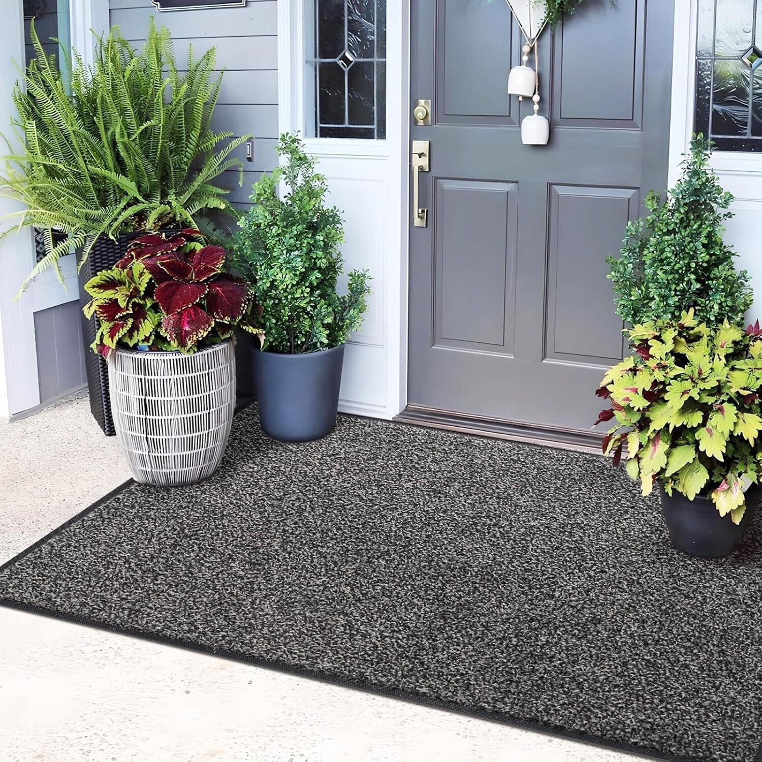 Machine Washable Non-Slip Doormat 60" x 36" - Stylish Outdoor/Indoor Entry Rug