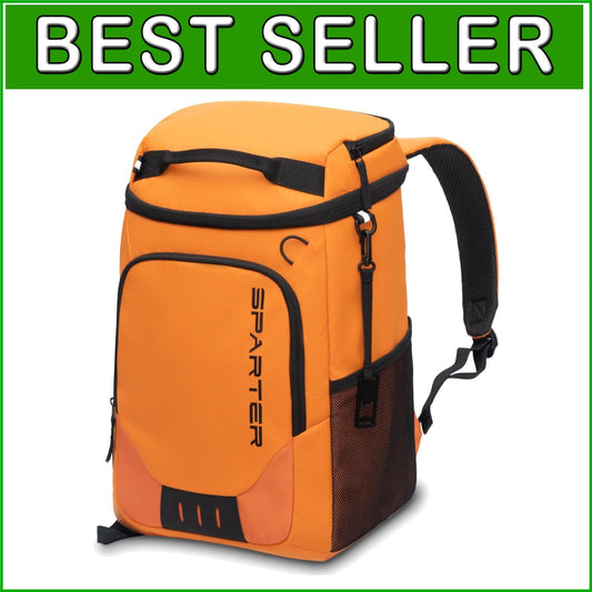 Waterproof Lightweight Cooler Backpack - 30 Can Insulated Bag with Bottle Opener