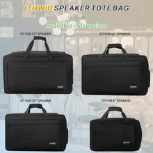 Load image into Gallery viewer, Versatile Padded Speaker Bag for 8" Speakers - Double Zipper &amp; Exterior Pocket