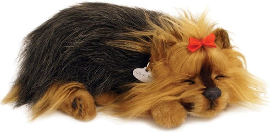 Durable Breathing Yorkie Stuffed Animal - Lightweight & Allergy Friendly