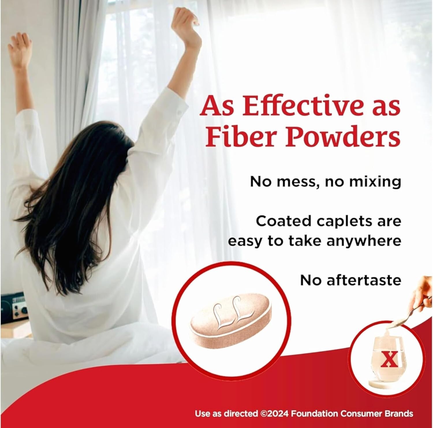 Fiber Therapy Powder for Gentle Digestive Support - 2 Pack of Unflavored Relief