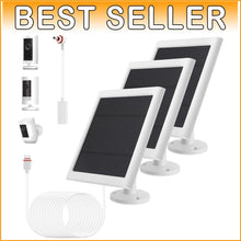 Load image into Gallery viewer, 3-Pack High-Efficiency Solar Panels for Ring Cameras - Continuous Power Solution