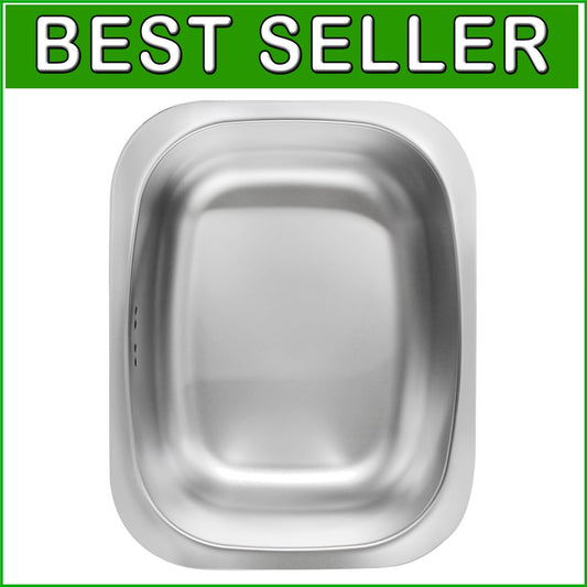 Durable Brushed Stainless Steel Kitchen Dish Tub - Freestanding & Versatile