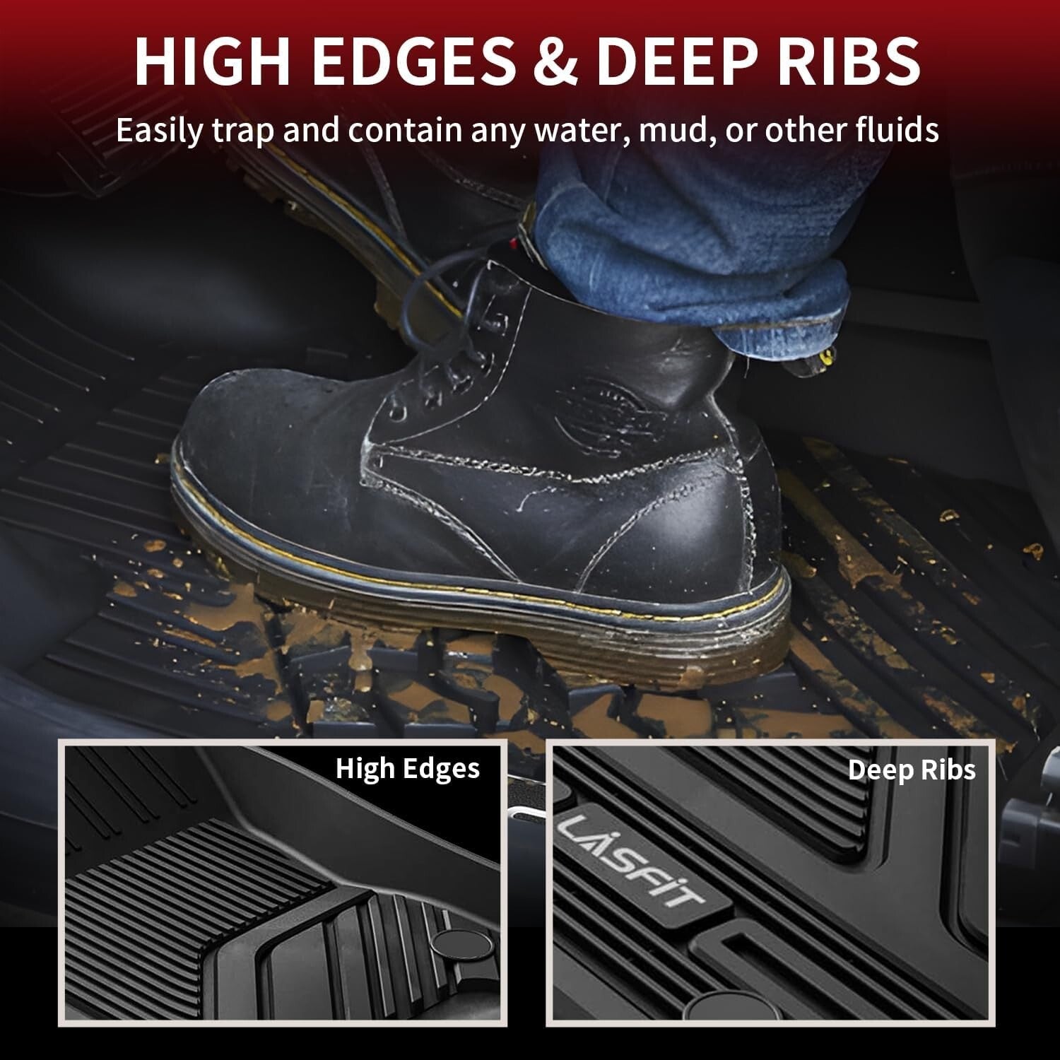2019-2024 Ram 1500 Crew Cab Custom Floor Liners - Protects Against All Elements