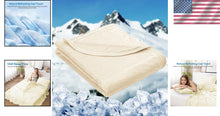 Load image into Gallery viewer, Summer-Ready Cooling Blanket - Stay Cool with Lightweight 90 x 90 Inch Comfort