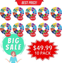 Load image into Gallery viewer, 10 Packs of 50 Colors Cotton Embroidery Floss - Perfect for Crafts &amp; Gifts