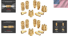 Load image into Gallery viewer, V Style 1/4 NPT Air Coupler &amp; Plug Kit - 28 Piece Brass Set for Heavy Duty Use