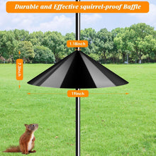 Load image into Gallery viewer, Sturdy 92-Inch Adjustable Shepherd Hook for Bird Feeders - 5-Prong Base Included