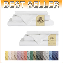 Load image into Gallery viewer, Luxurious 100% Cotton Percale King Size Sheet Set - 8 Pieces, Deep Pocket Design