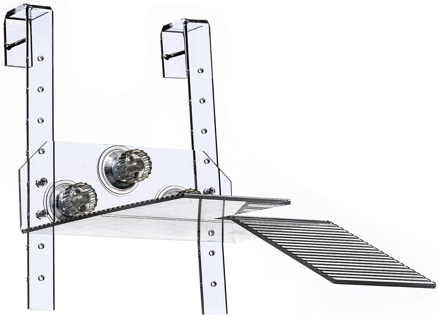 Adjustable Hanging Turtle Ramp - Modern Acrylic Basking Platform for Reptiles