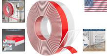 Load image into Gallery viewer, Clear 36ft Weather Stripping - Premium Silicone Draft Stopper for Home Comfort