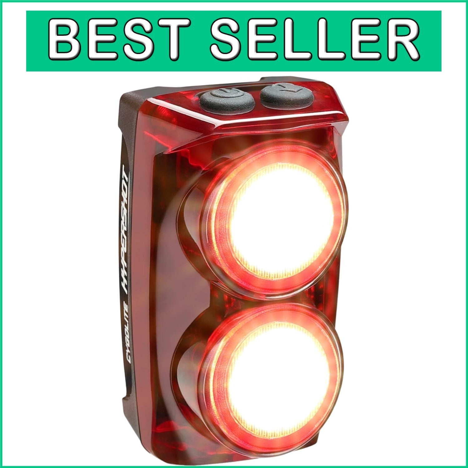 Bright & Compact Bicycle Taillight - 350/250 Lumens with Secure Mounting System