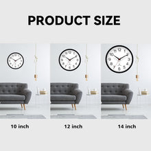 Load image into Gallery viewer, Modern 14-Inch Battery-Operated Wall Clock - Sleek Design for Tranquil Spaces