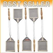 Load image into Gallery viewer, Classic Yellow Fly Swatter Set | 5 Strong Wire Frame Swatters with Wooden Grip