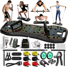 Load image into Gallery viewer, Ultimate Portable push Up Board with Resistance Bands for Chest &amp; Back Training