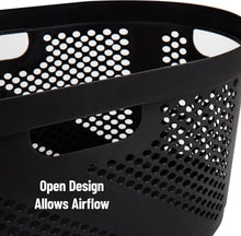 Load image into Gallery viewer, Lightweight Plastic Laundry Hampers Set of 2 - 40L Capacity for Easy Storage