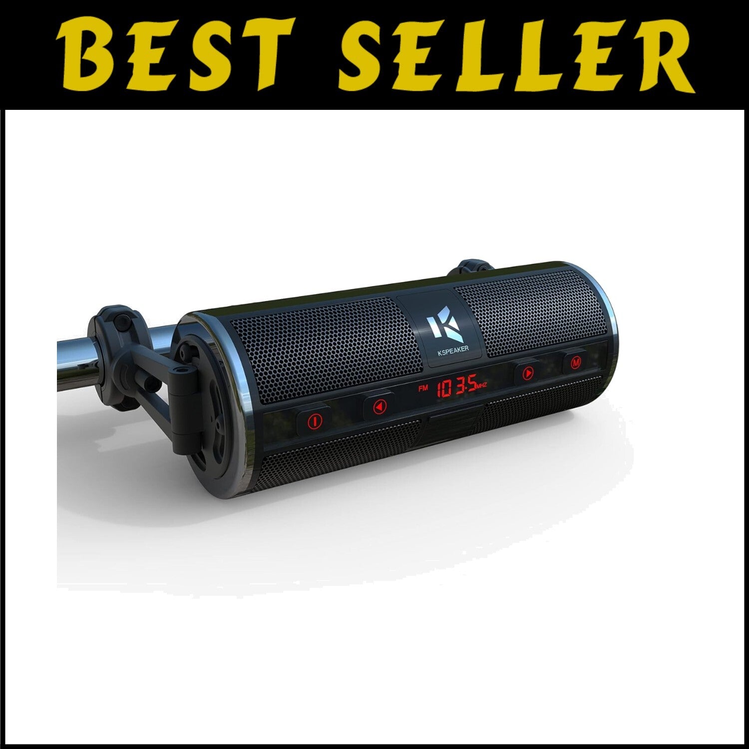 Outdoor Motorcycle Speakers with Bluetooth Control and FM Radio Functionality