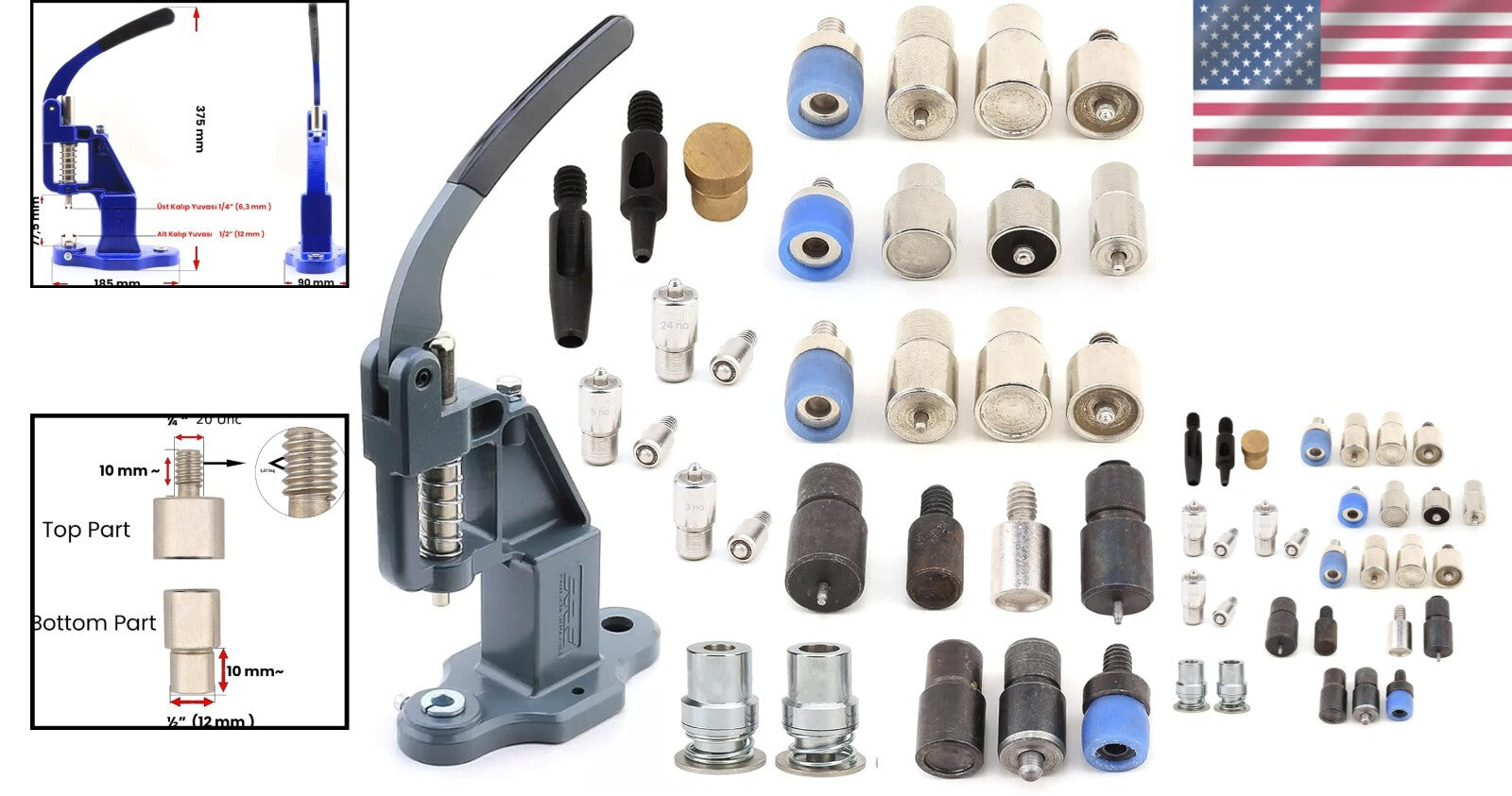 Versatile Metal Hand Press Machine with Multiple Die Sets for Seamless Crafting