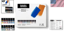 Load image into Gallery viewer, Professional Acrylic Gouache Paint Set - 12 Colors, 22ml Bottles, Matte Finish