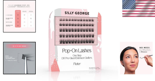 Cruelty-Free DIY Lash Clusters: Natural Look with Fast Application - Pack of 60