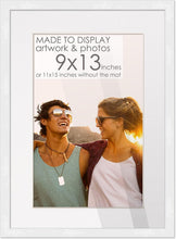 Load image into Gallery viewer, Versatile 11x15 White Frame with Acid-Free Mat for 9x13 Prints – Stylish Decor
