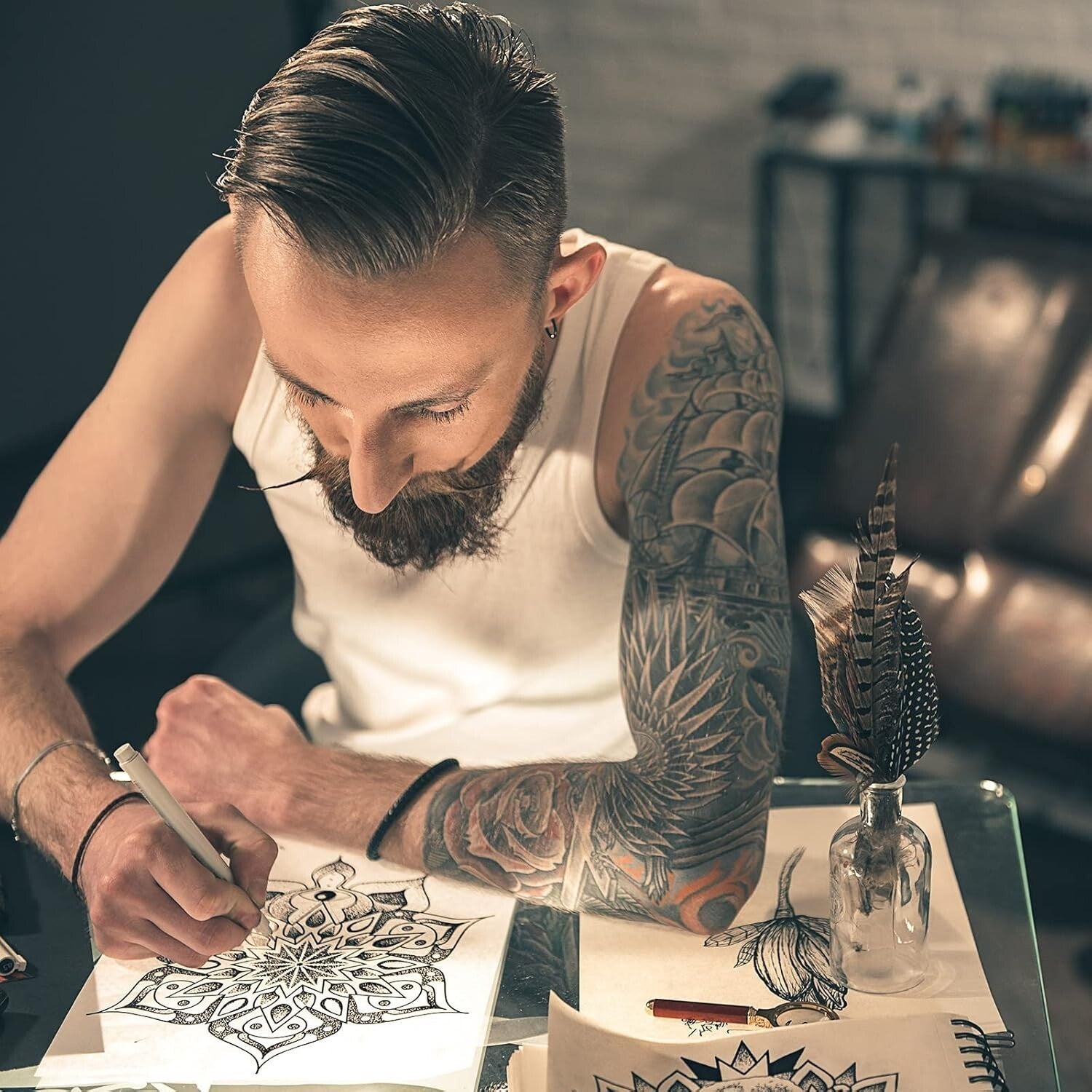 A4 Sized Tattoo Stencil Paper, 300 Sheets - Ideal for Tattoo Artists & Hobbyists