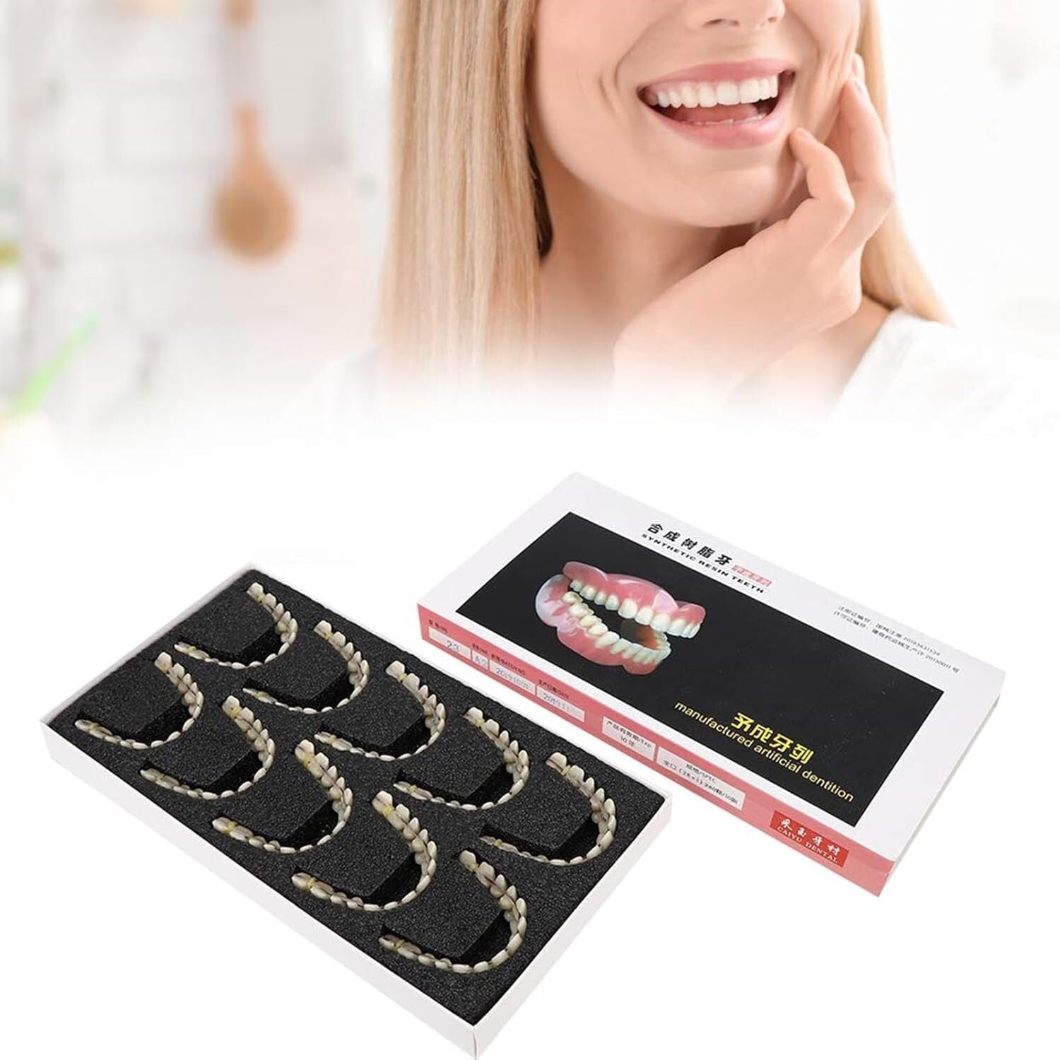 Customizable Teaching Model Set of 280 Resin Dentures for Dentistry Students