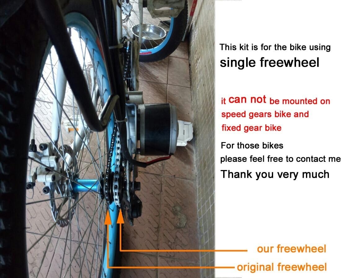 Complete 250W DC Motor Kit for 24V/36V E-Bike Conversion - Performance Upgraded