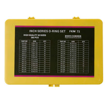 Load image into Gallery viewer, Multi-Sized 382-Piece FKM O-Rings - Heavy-Duty, Chemical Resistant Storage Box