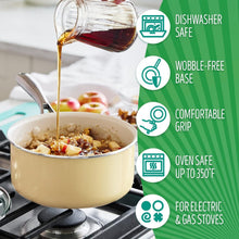 Load image into Gallery viewer, Versatile Yellow Ceramic Nonstick Saucepan Set (1QT &amp; 2QT) - For Healthy Cooking