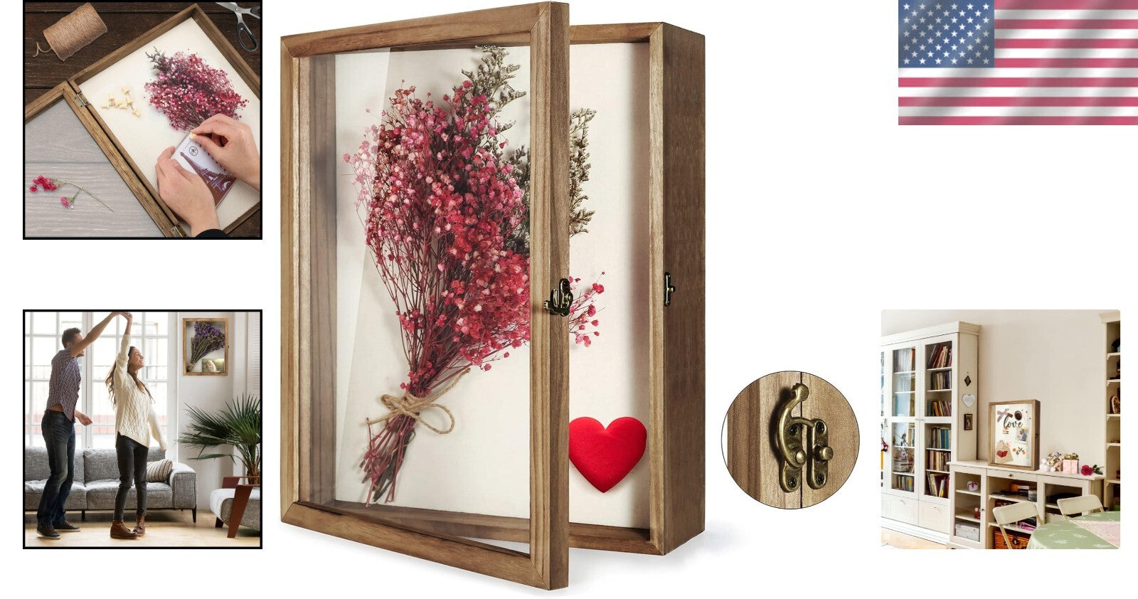 Durable 13 x 16 Shadow Box with Hinged Door - Showcase Your Treasured Keepsakes