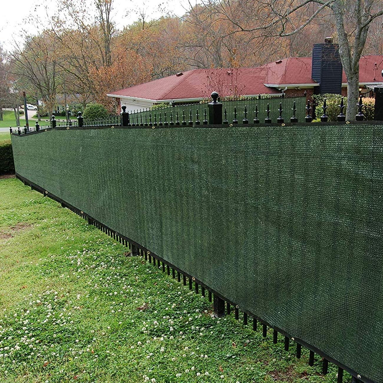6ft x 50ft Green Fencing Shade Net with Durable Grommets for Easy Installation