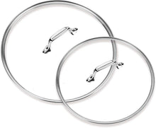 Load image into Gallery viewer, Elevate Cooking with HA1 Glass Lids for 10 &amp; 12 Inch Fry Pans - Dishwasher Safe