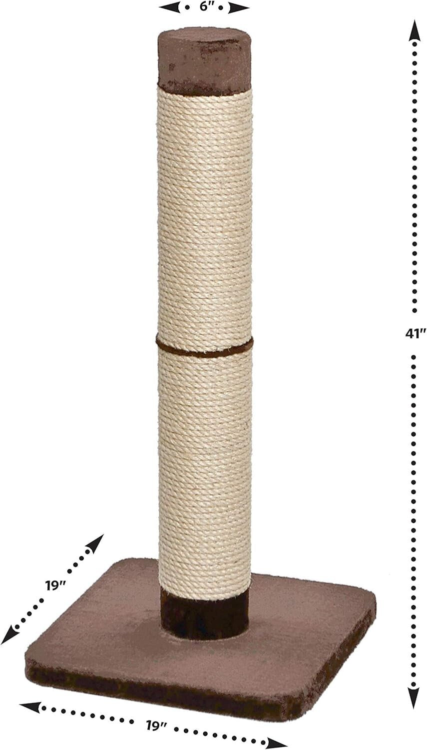 Durable Sisal Cat Scratching Post 41 Inches Tall – Perfect for Large Breeds