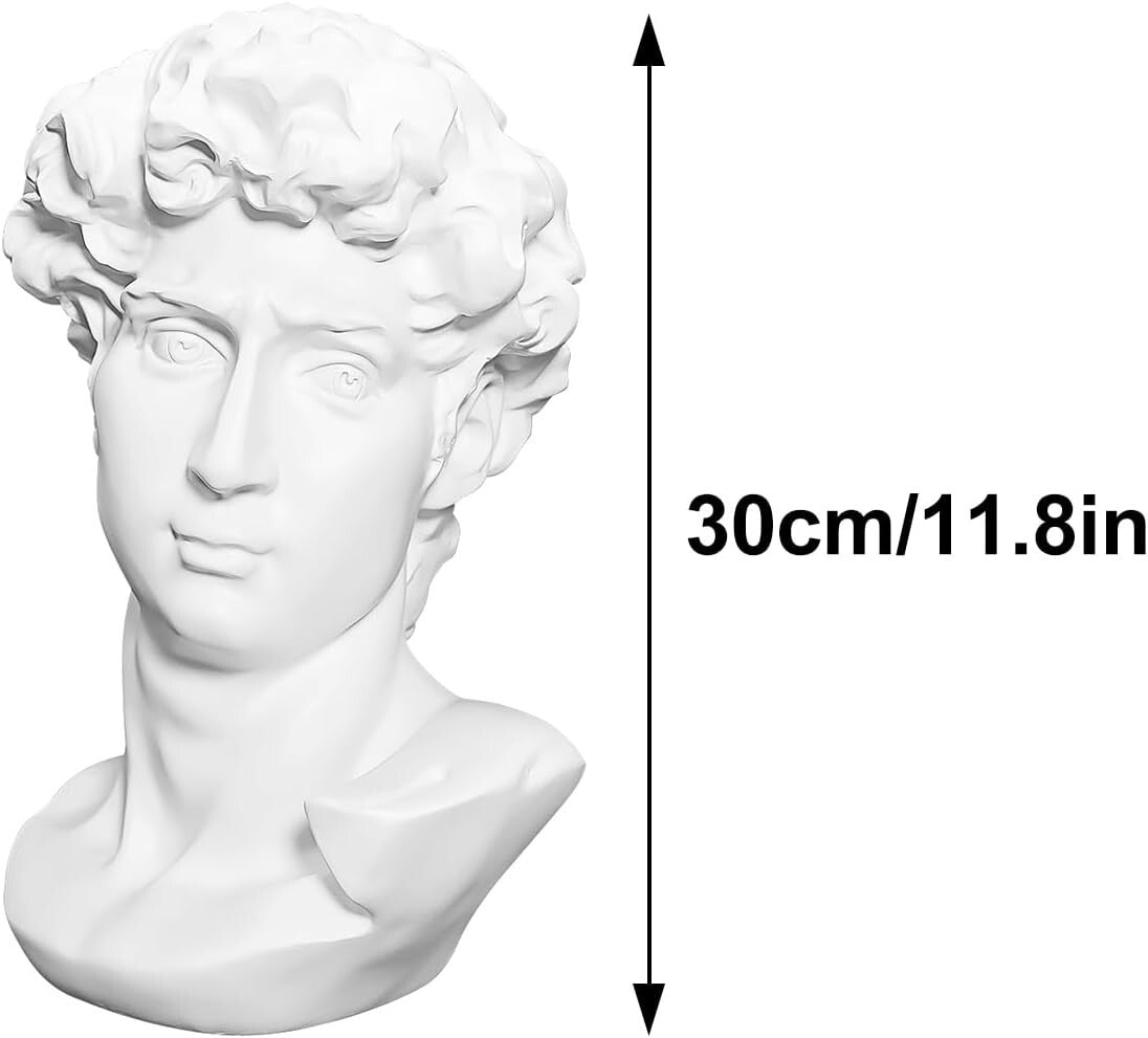 Elegant 11.8 Inch Greek Bust Statue - Ideal Gift for Weddings & Celebrations