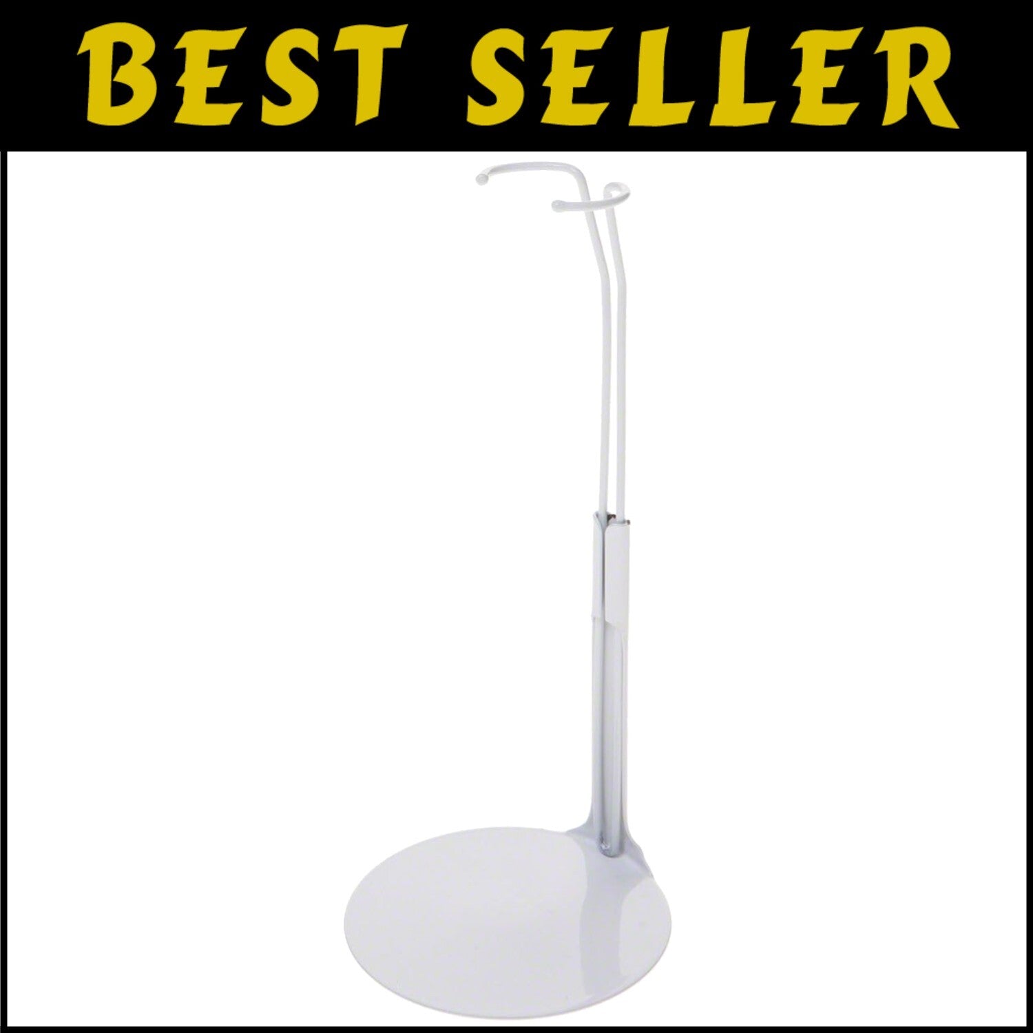 No-Assembly Required White Doll Stands - Box of 12 for Fashion Collectibles