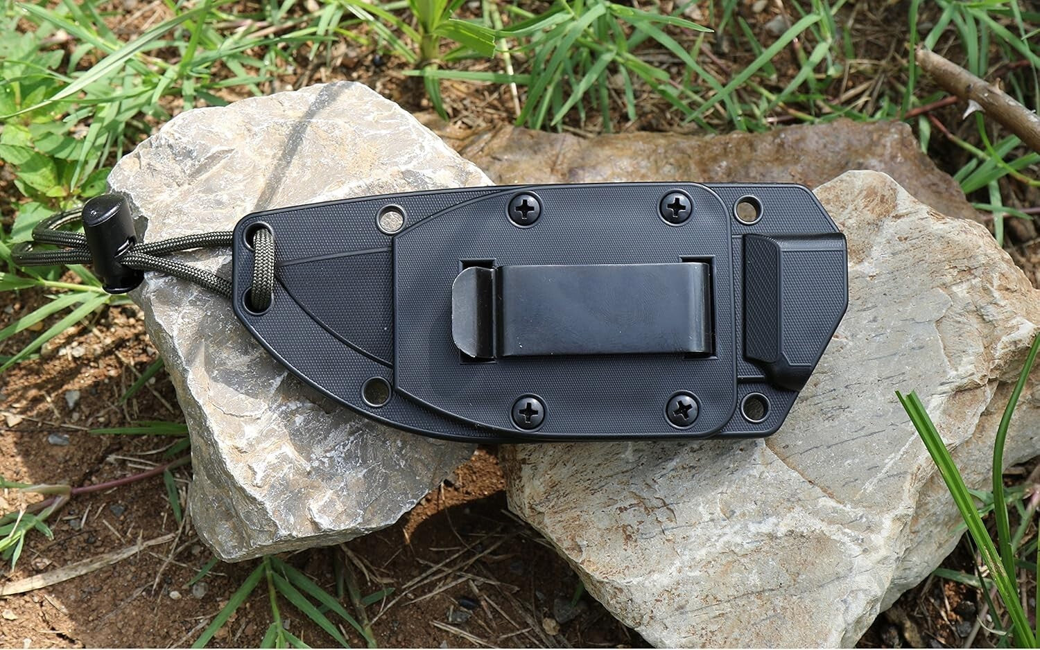 Durable 4.5 Inch Survival Knife with Full Tang & Polymer Sheath - Outdoor Ready