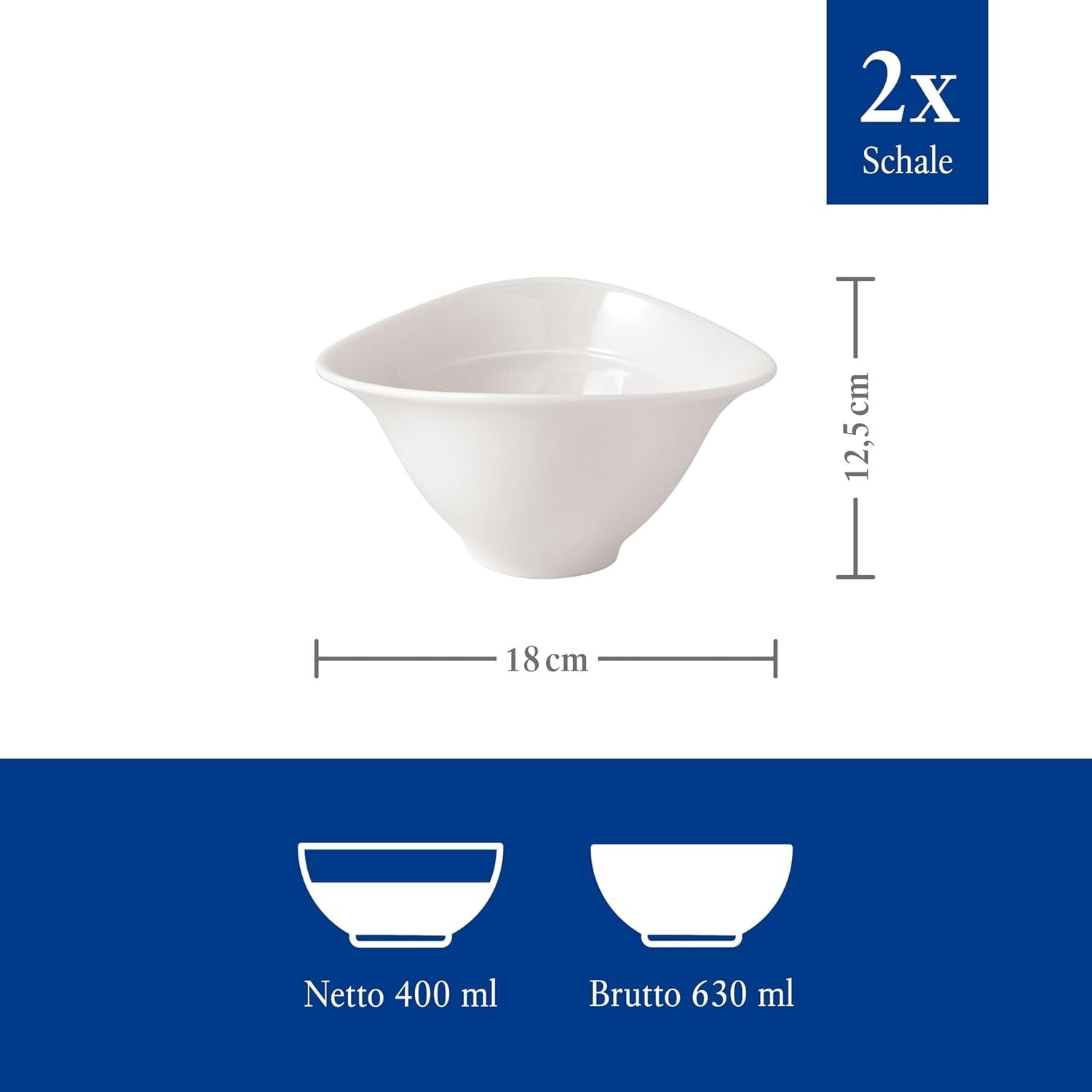 Versatile 2-Piece Soup Bowl Set - Premium Porcelain for Modern Dining Spaces
