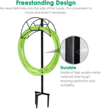 Load image into Gallery viewer, Detachable Heavy-Duty Freestanding Hose Holder - Elegant Outdoor Storage
