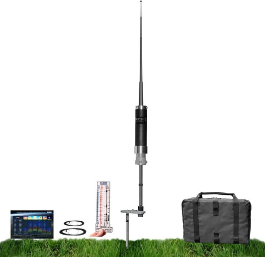 Portable All Band HF Antenna with Ground Mount - Ideal for Ham Radio Enthusiasts