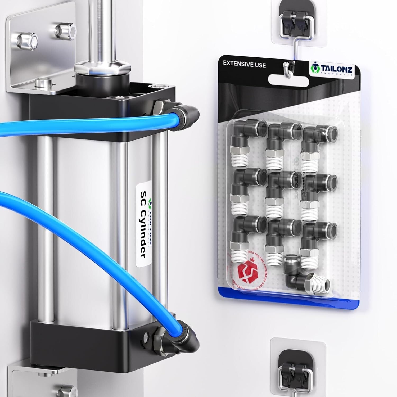 Durable 1/2 Inch NPT Male Elbow Connectors - 20 Pack of 90-Degree Fittings