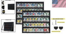 Load image into Gallery viewer, 2 Pack Lockable Acrylic Sports Card Display Case - Shatter-Proof Black Design