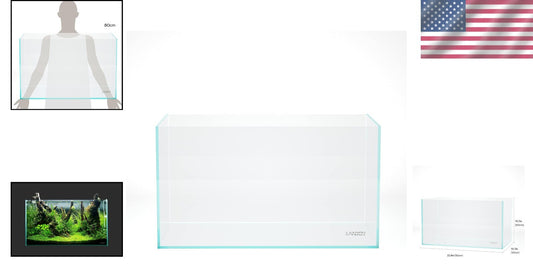 55 Gallon Rimless Ultra-Clear Glass Aquarium - Immersive Viewing Experience