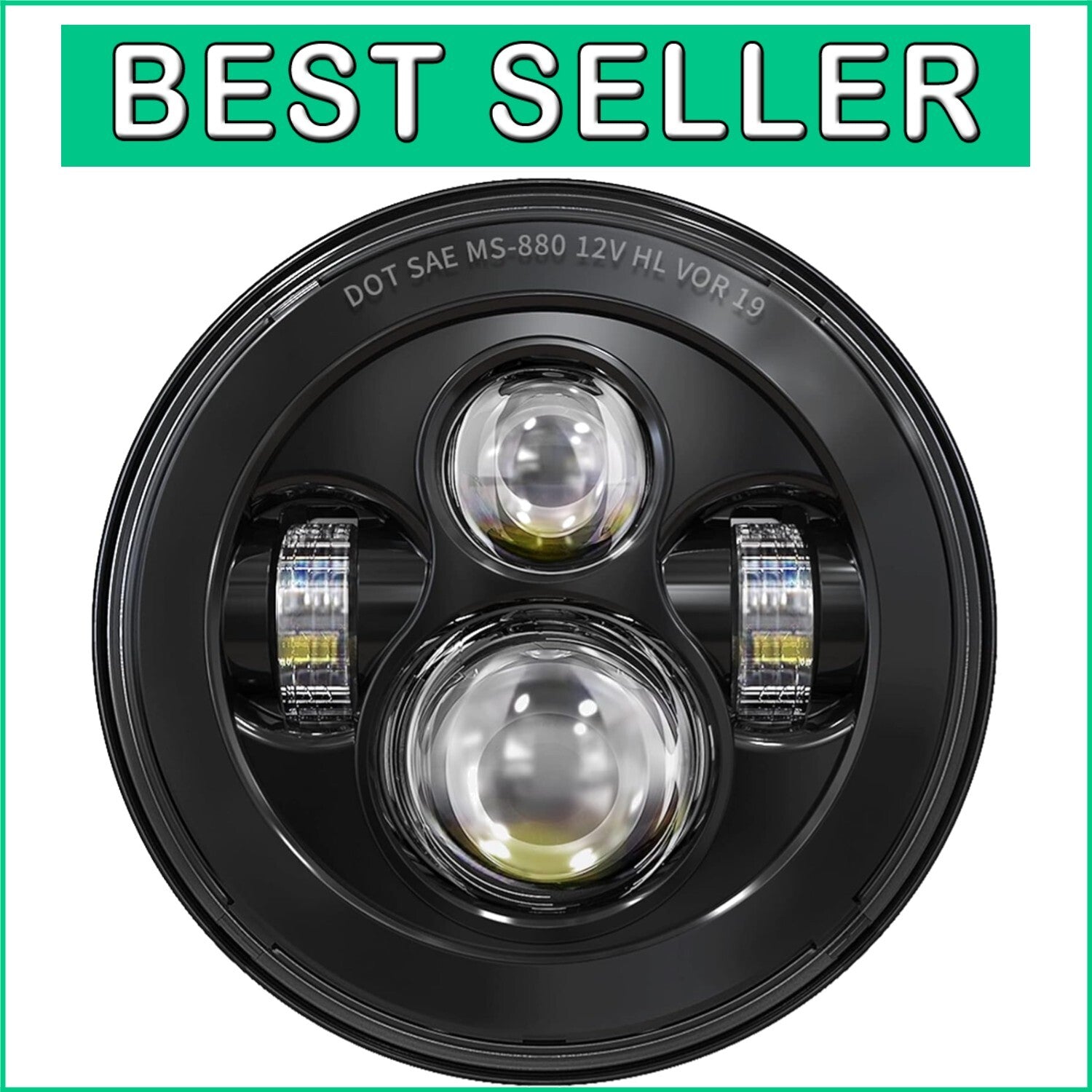 7 Inch LED Headlight for Harley Davidson - High-Performance & DOT Approved